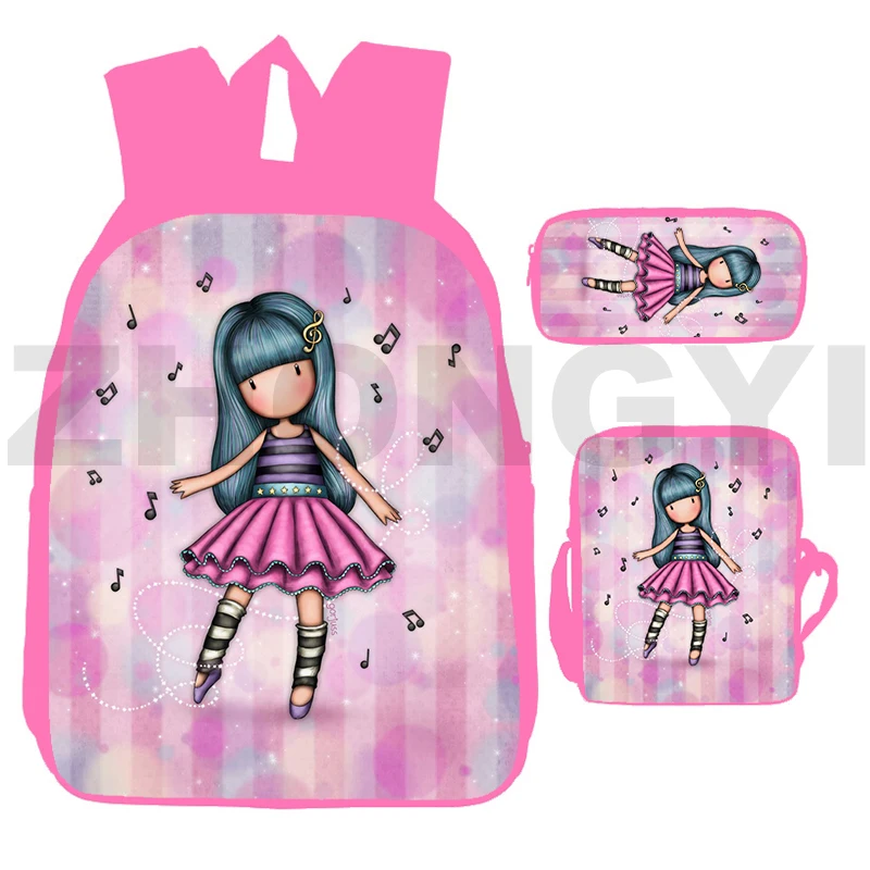 

High Quality 12/16 Inch Illustrator Girl 3D Backpacks Travel Daily Bags for Women Cute Anime Comics Kindergarten Merch Schoolbag