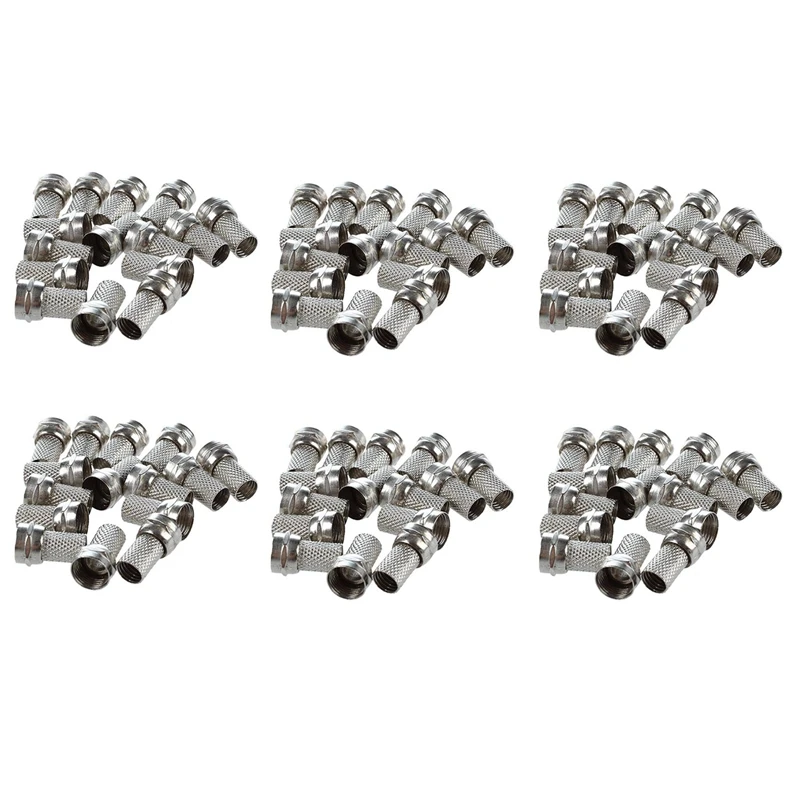 

HOT SALE 90 Pcs RG6 F-Type Twist-On Coax Coaxial Cable RF Connector Male For CCTV Camera