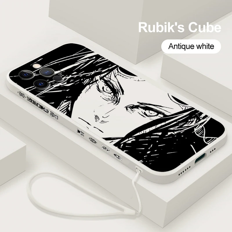 

Anime L-Luffys O-One P-Piece Cool Liquid Left Rope Cover Phone Case For Apple IPhone 14 13 12 Mini 11 Pro XS MAX XR X 8 7 SE