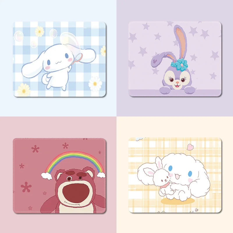 Коврик для мышки Kawaii Sanrios с аниме Cinnamoroll коврик мыши Мультяшные аксессуары