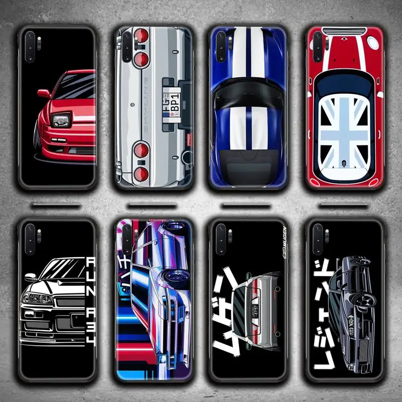 

JDM Super Sports Car Tokyo Drift Phone Case For Samsung Galaxy Note20 ultra 7 8 9 10 Plus lite M51 M21 M31S J8 2018 Prime