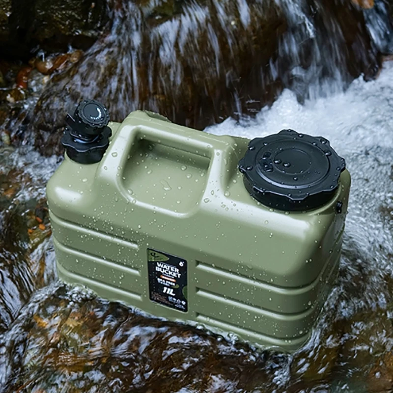Портативное ведро для воды 11 л вместительный контейнер со съемным краном