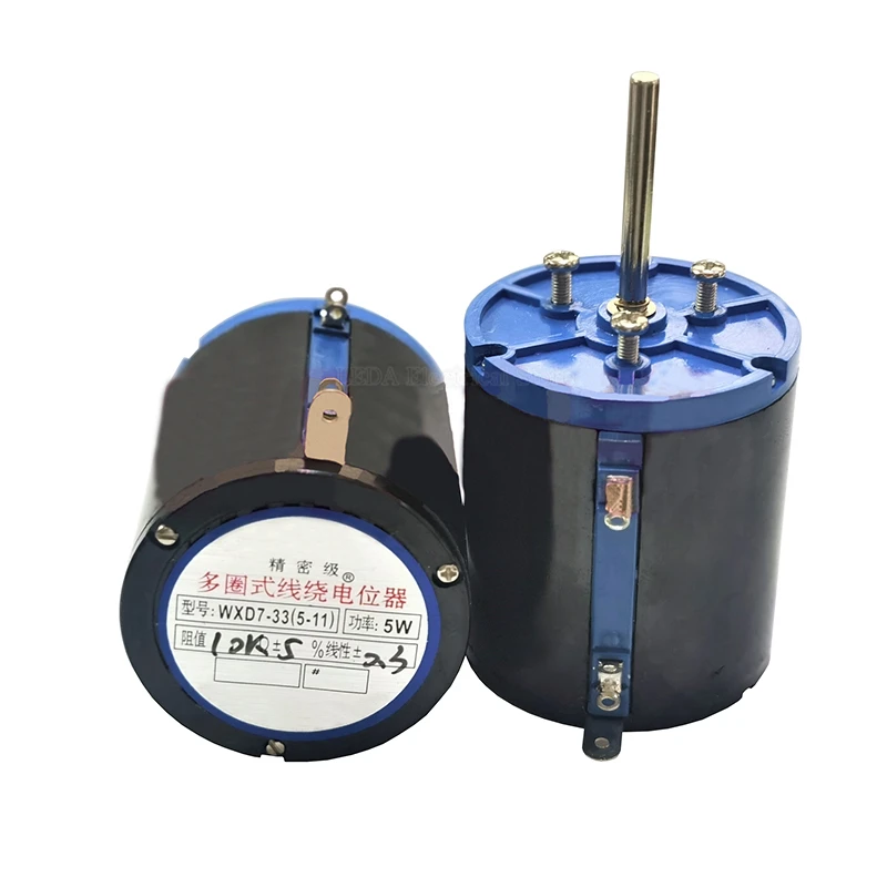 

1Pcs WXD7-33 Precision 5W Multi-Turn Wire Wound Potentiometer 10 Turns WX5-11 Adjustable Resistance 1K 2K2 4K7 10K