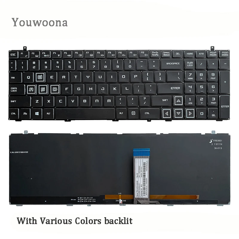 

New Laptop Keyboard For Hasee Z7-KP7GT KP5GA Z7M-KP7D2 KP7GC Z7-KP7EC