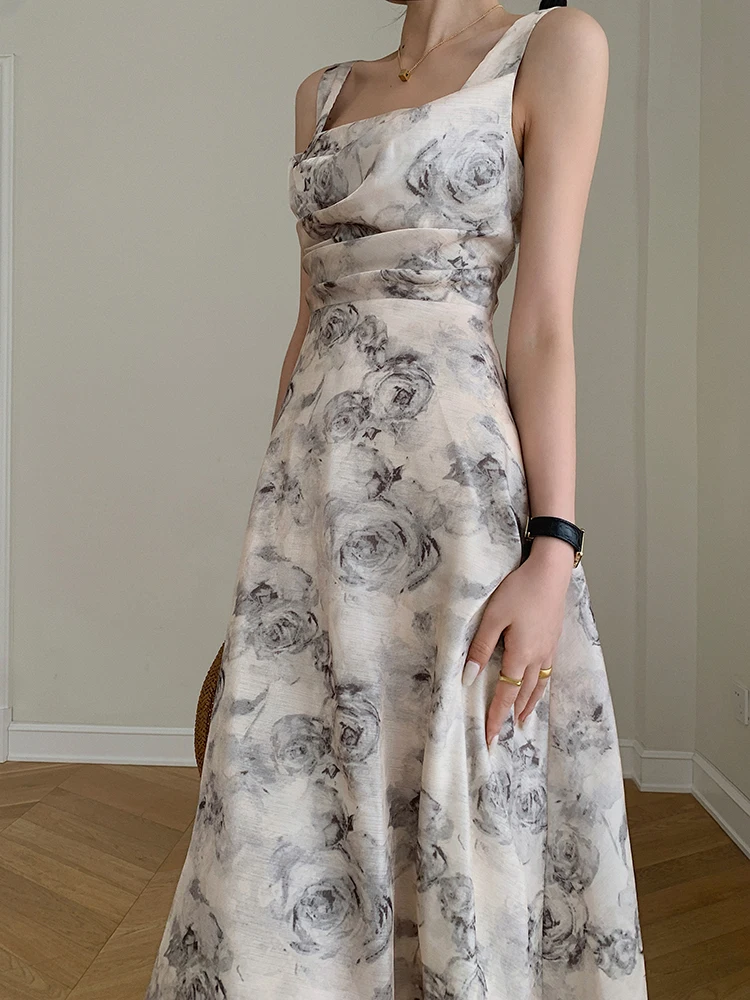 

Женское летнее пляжное платье с принтом AN442, модное платье без рукавов, элегантное сексуальное Клубное вечернее платье