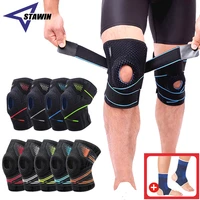 1 pair spring support running knee pads basketball knee brace professional sports safety knee support knee pad guard protector