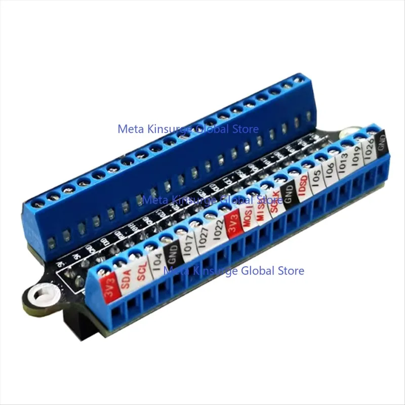 Фото Плата расширения GPIO с 40 контактами и винтовыми клеммами, акриловая выводная пластина для Raspberry Pi 3B 4B 5B, мини-наклейка-удлинитель для контактов №5