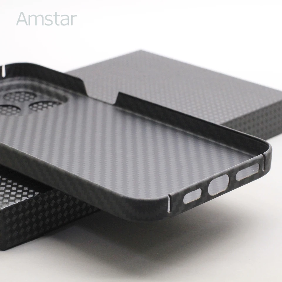 Магнитный чехол Amstar из углеродного волокна для телефона iPhone 14 Pro Max Plus