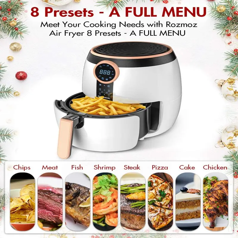 

J072RA40J072 Air Fryer with Touchscreen 8 Preset Modes & Easy Clean-Up - 5.2Qt For Cooking kitchen