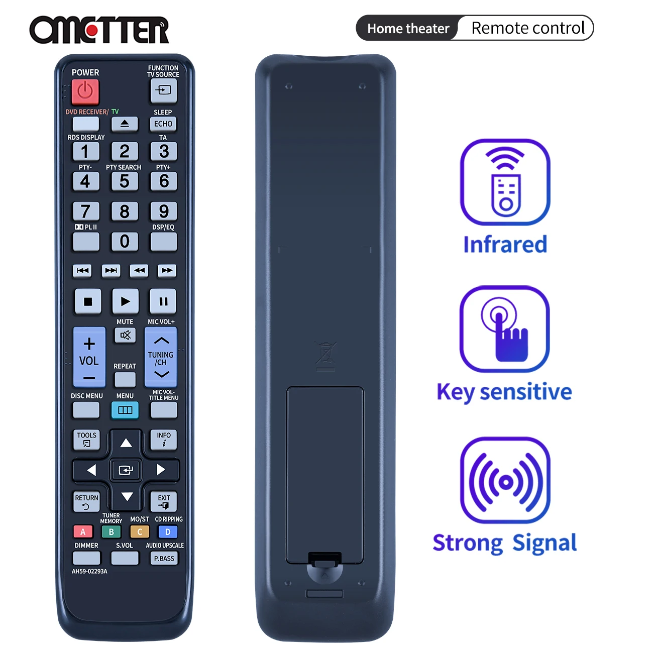 

AH59-02293A Remote Control for Samsung Home Theater System HT-C550 HT-C450 HT-C553 HT-C555 HT-C453 HT-C455 HT-C650W HT-C653W