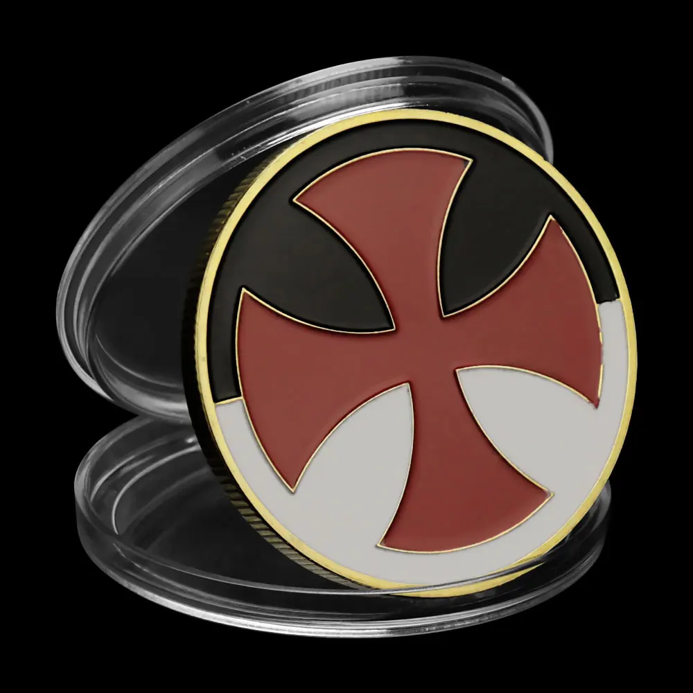 Templar сувенир Kindom из Марокко позолоченная монета коллекционный подарок крест