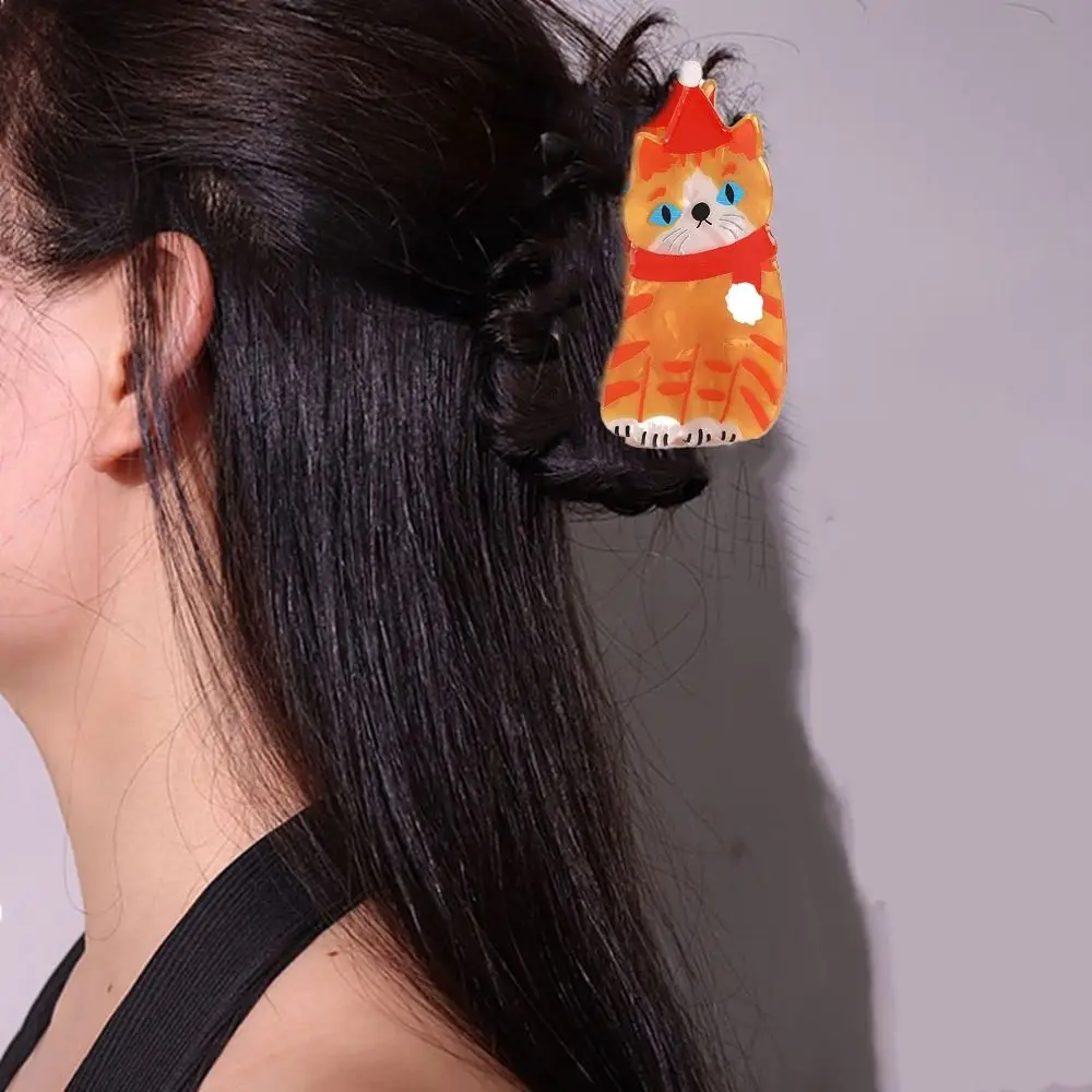 Щенок собака коготь для волос мультяшная заколка в виде кошки праздничный