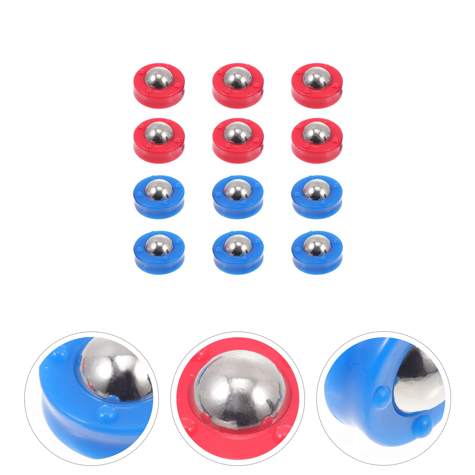 

12Pcs Free Sliding Beads Table Soccer Game Roll Balls Foosball Machine Supplies