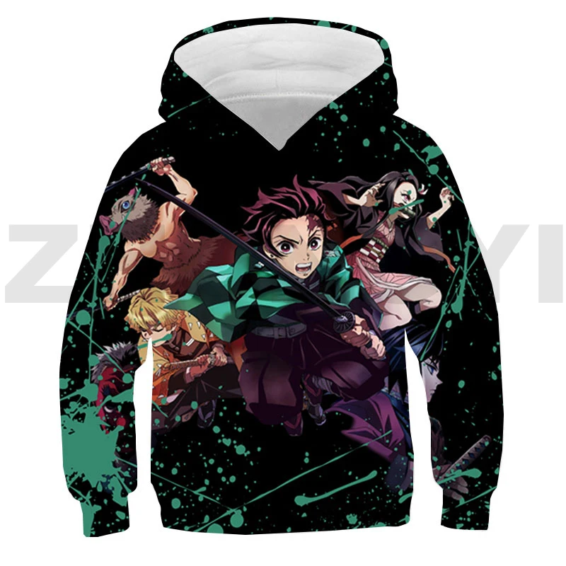 

Fashion 3D Anime Kimetsu No Yaiba Sweatshirt Kawaii Demon Slayer Hoodies Japan Unisex Oversized Steetwear Gothic Winter Pullover