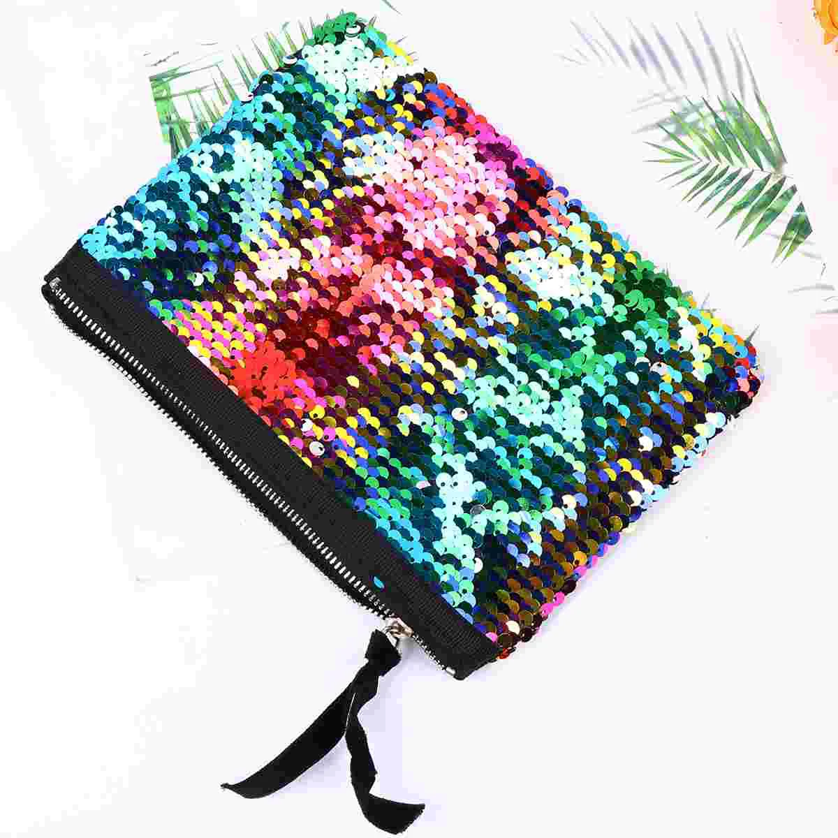 

Sequin Bag Chic Reversible Sequins Handbag Glitter Envelope Handbag 1Pc