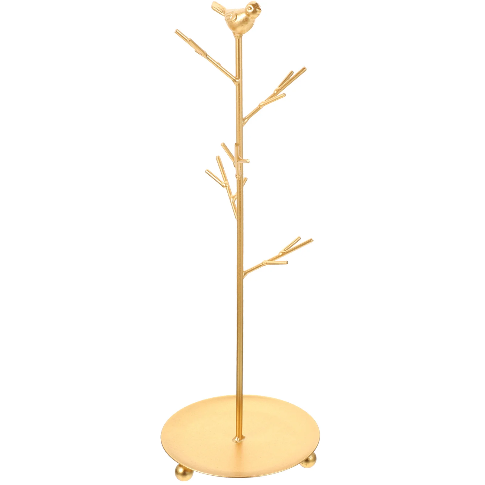 

Jewelry Necklace Stand Organizer Holder Display Pendant Gold Tree Tabletop Tower Rack Hanger Easel