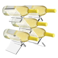 clear acrylic wine rack freestanding wine holder counter wine racks for wine bottles butterfly wine holder storage organizer
