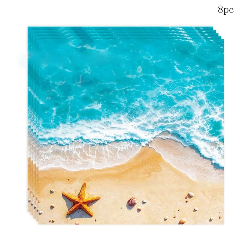 

Одноразовый набор посуды "Синяя приморская тема"