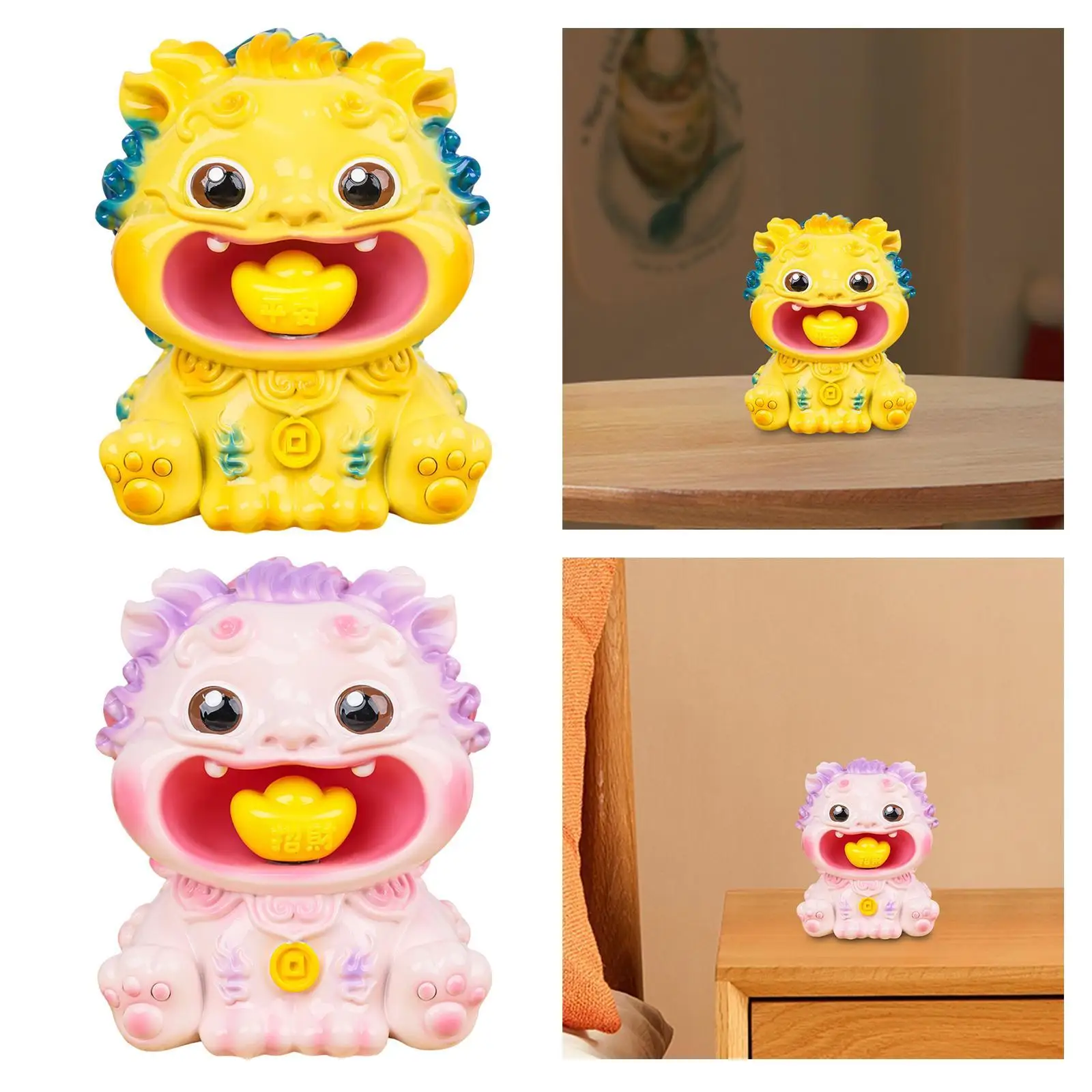 Статуя Фэншуй Pixiu вращающаяся фигурка Юаньбао процветания животного скульптура