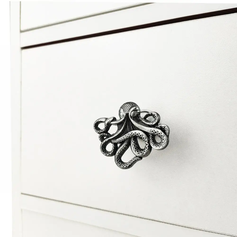 Ящик в форме осьминога ручка из цинкового сплава для мебели ручки шкафов детской