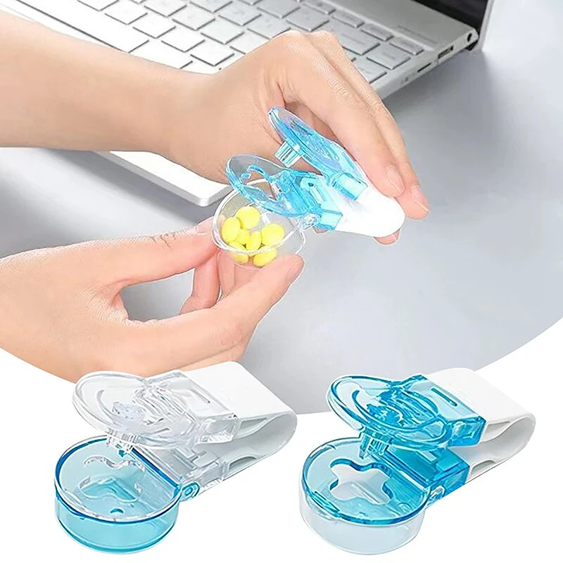 

Portable Pill Taker Anti Pollution Artifact Medication Dispenser Pill Taker Cup Organizer For Vitamins Fish Oil Pill Popper Tool