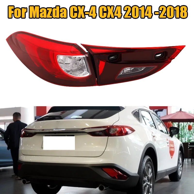 Для Mazda CX-4 CX4 2014 2015 2016 2017 2018 задний бампер автомобиля фонарь стоп сигнальная лампа