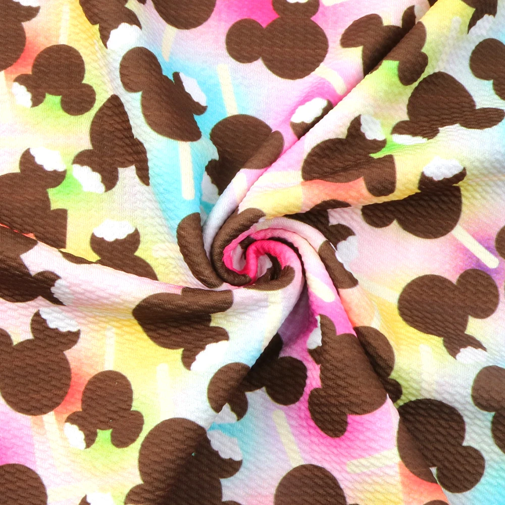 Трикотажная ткань из полиэстера и хлопка с рисунком животных