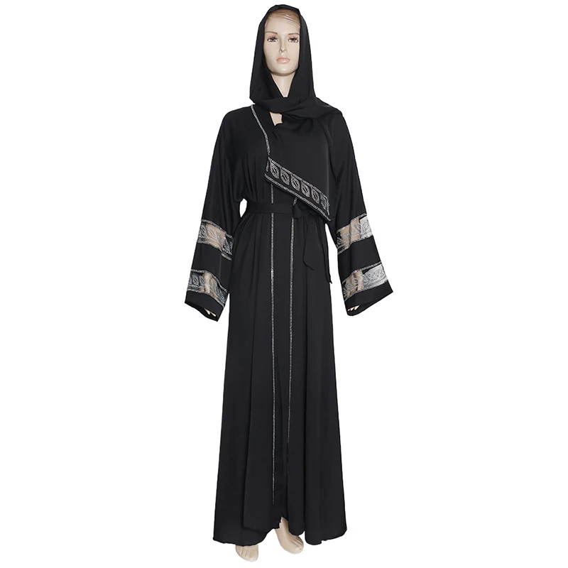 Muslim Hijab Dresses with Scarf Abayas Dubai Caftan Robe Gown Islam 2021 New Shalwar Kameez Diamond Women Muslim Pakistani Dress