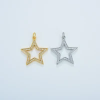 earrings diy jewlery making supplies craftsmanship metal star inlaid zircon fashion earrings necklace pendant chains accessories