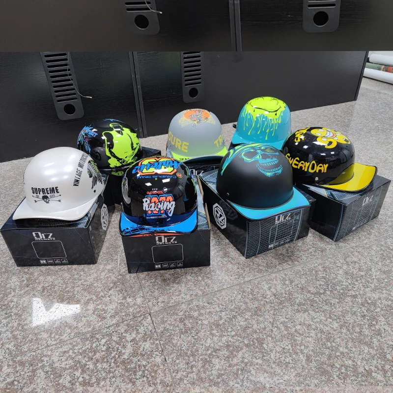 Ретро мотоциклетный шлем бейсболка винтажная уличная кепка-круизер скутер мопед