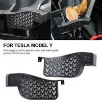 for tesla model y front spare case decoration machine cover water channel anti plug net accessories refitting practical artifact