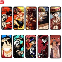 anime cute one piece shockproof cover for google pixel 6 6a 5 4 5a 4a xl pro 5g tpu soft silicone black phone case fundas coque