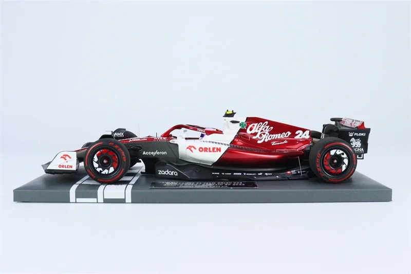 МИНИЧАПС 1:18 2022 F1 ALFA ROMEO ORLEN C42 # 24 ZHOU BAHRAIN GP Смола Модель автомобиля