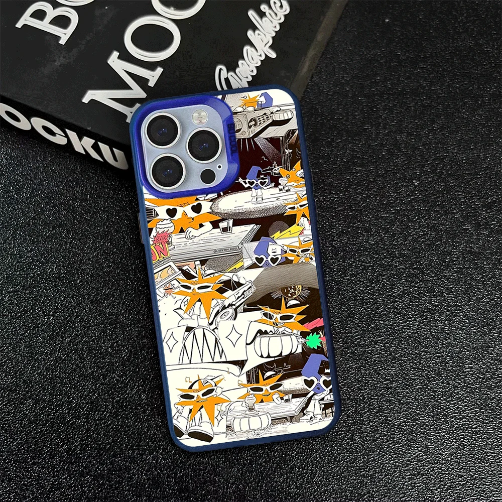 Чехол для телефона Singer Mora iPhone 12 11 13 14 15 16 Max Pro Plus лазерный чехол