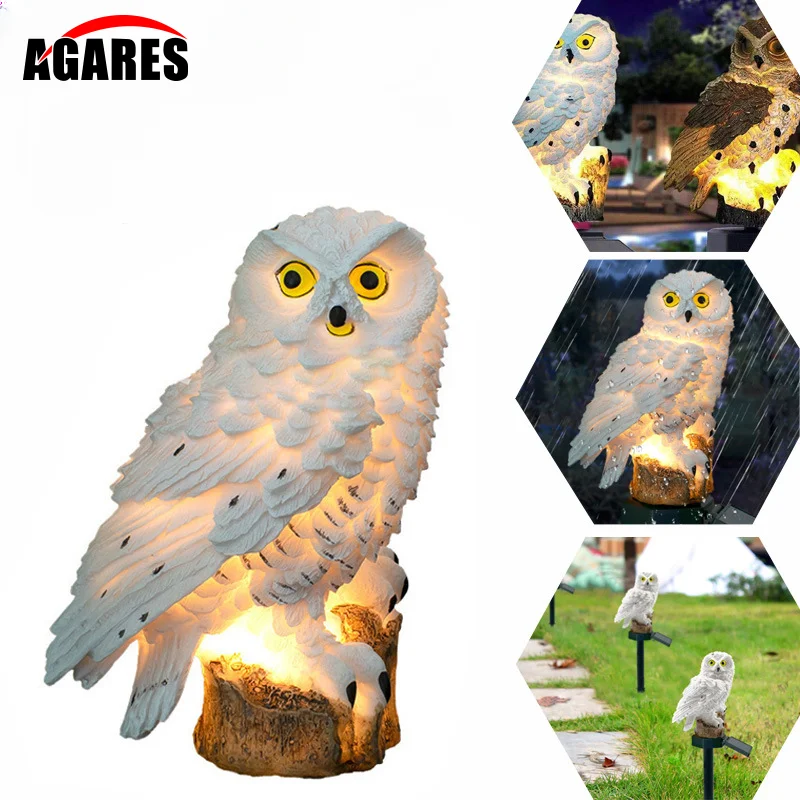 

Solar Owl Garden Light Outdoor LED Lawn Lamp for Garden Decoration Waterproof Christmas Lights Outdoor Solar Lamp Post