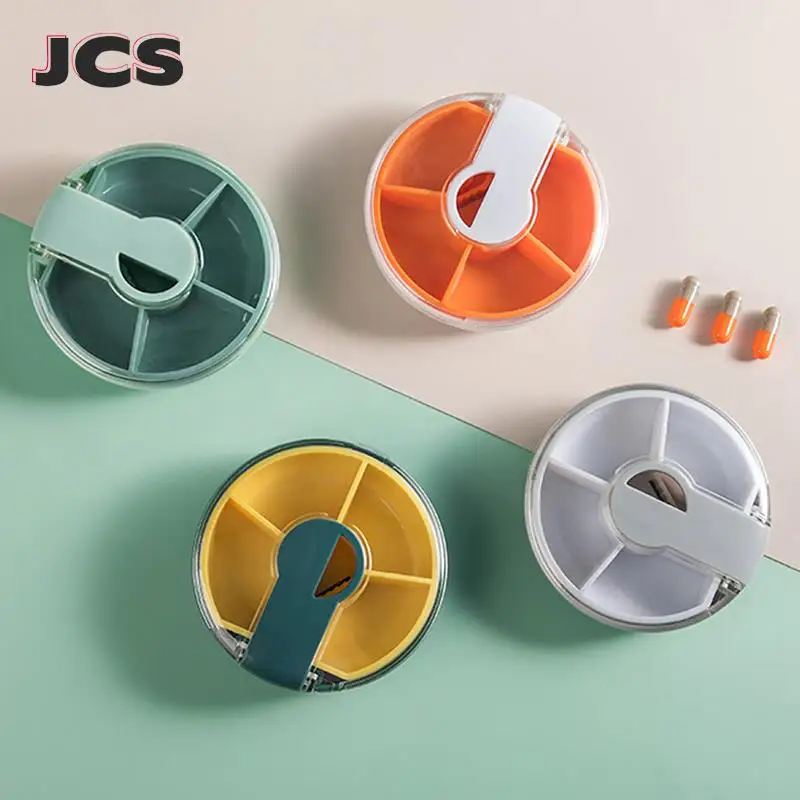 

Круглый разветвитель для таблеток, разделитель, портативный мини-контейнер для лекарств, контейнер для хранения