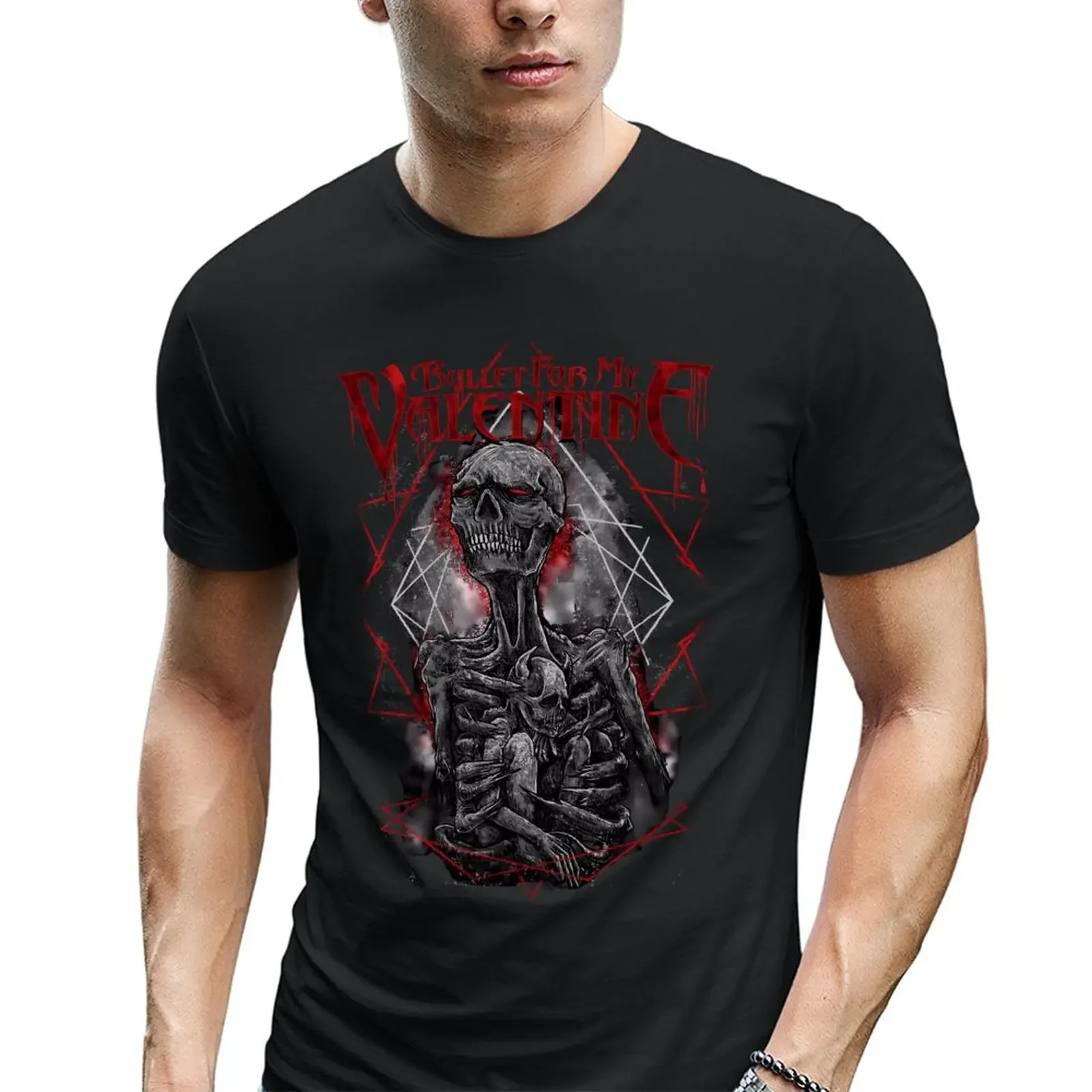 Футболка унисекс с круглым вырезом и принтом пуля