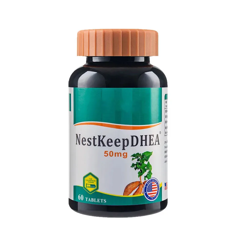 

NestKeep DHEA yam extract DHEA 50mg ovarian maintenance and Pregnancy preparation, improve AMH and regulate FSH 60 tabs /bottle