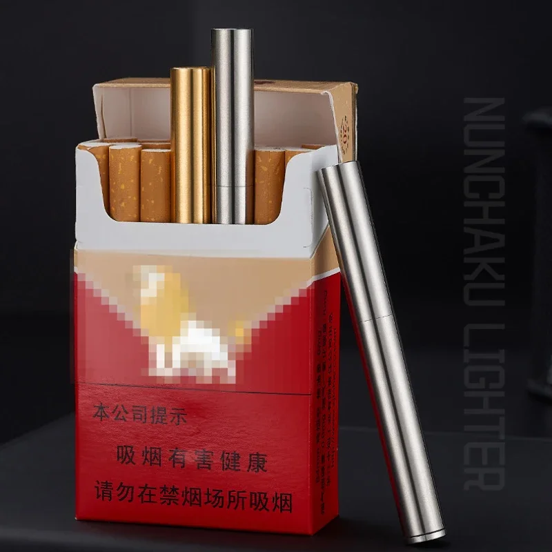 Новинка 2025 латунная керосиновая зажигалка Nunchaku ветрозащитная мини-ретро