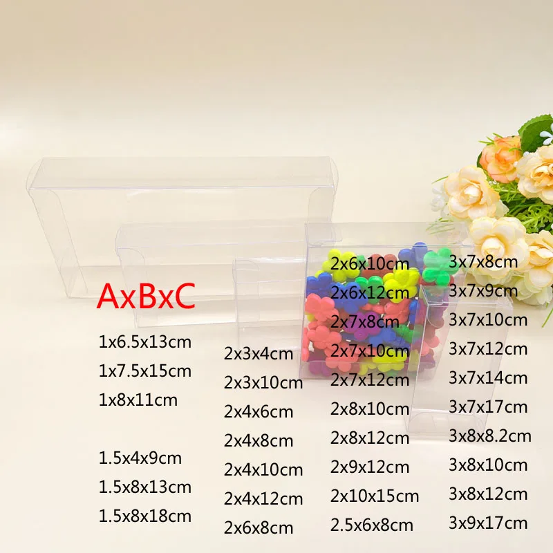 100 шт., прозрачная коробка для конфет 100 шт., прозрачная коробка для конфет