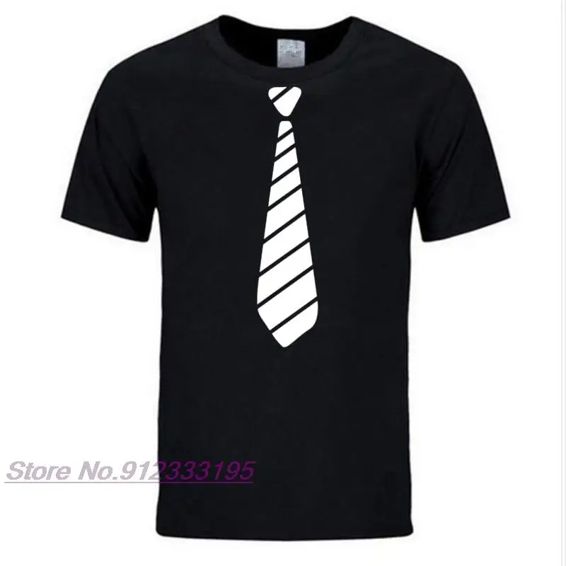 

Новинка 2022, забавная Дизайнерская мужская футболка с галстуком, новые мужские футболки, модные хлопковые мужские топы, футболки, повседневный галстук, больше размеров