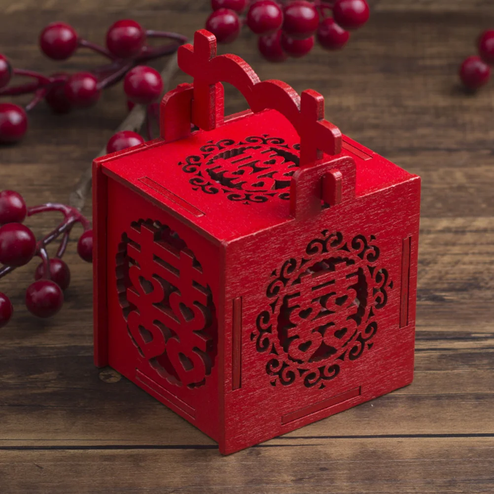 

Wedding Candy Boxes Box Gift Chinese Case Favors Wooden Favor Party Chocolate Wrapguests Casex Redtreat Hollow Container