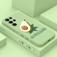 delicious avocado phone case for samsung galaxy s22 s21 s20 ultra plus fe s10 s9 s10e note 20 ultra 10 9 plus cover