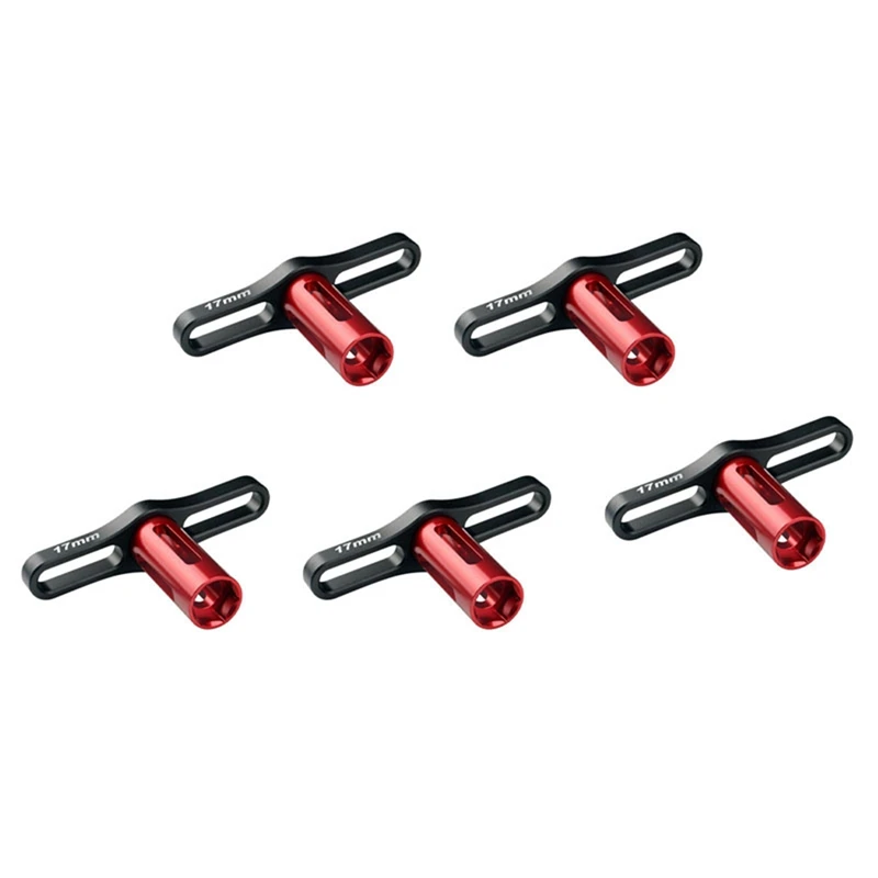 

5X Metal 17MM Wheel Nuts Sleeve Hex Wrench Tool For 1:8 Off-Road RC Car Monster Truck Traxxas X-Maxx SUMMIT E-REVO