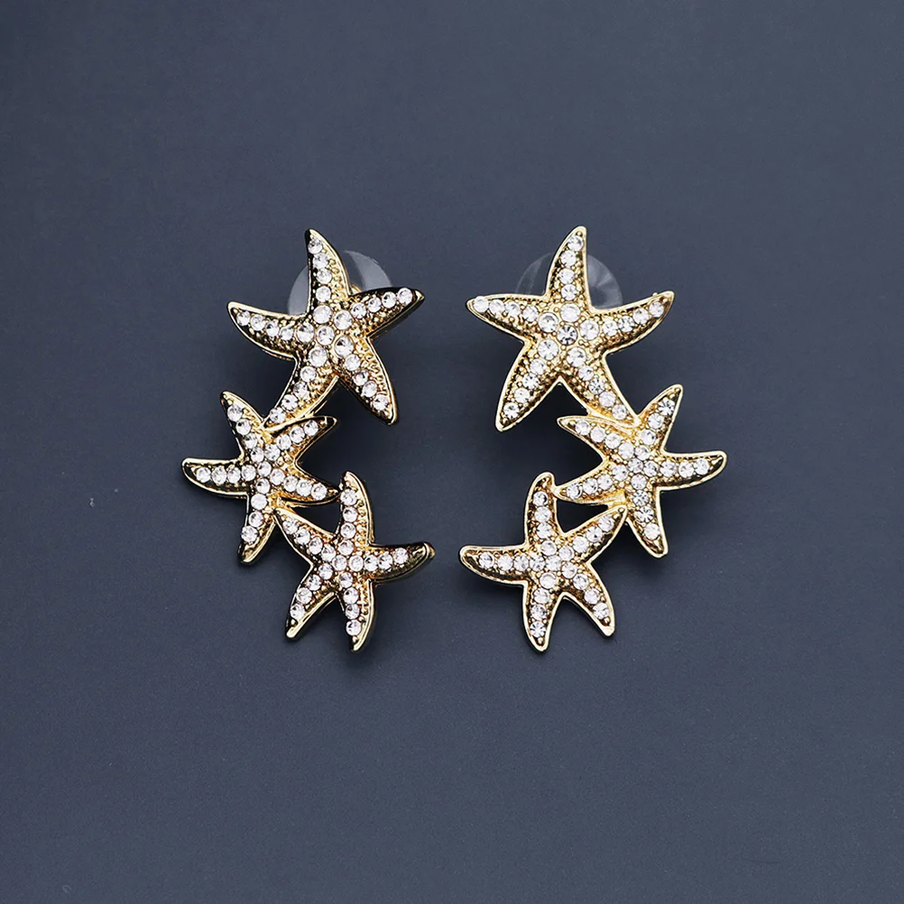 

Earrings Star Dangle Pendant Stud Cute Drop Women Studs Ear Earring Decorative Jewelry Elegant Girls Rhinestones Accessories