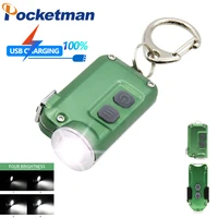 portable led flashlight mini flashlight emergency light usb rechargeable kaychain portable led lights torch work light