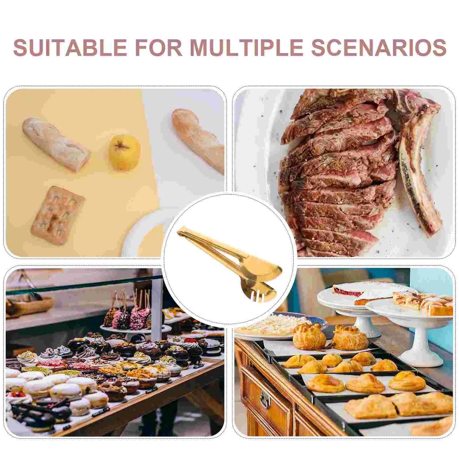 Пинцет для зажима хлеба спагетти из нержавеющей стали 304 металлические щипцы