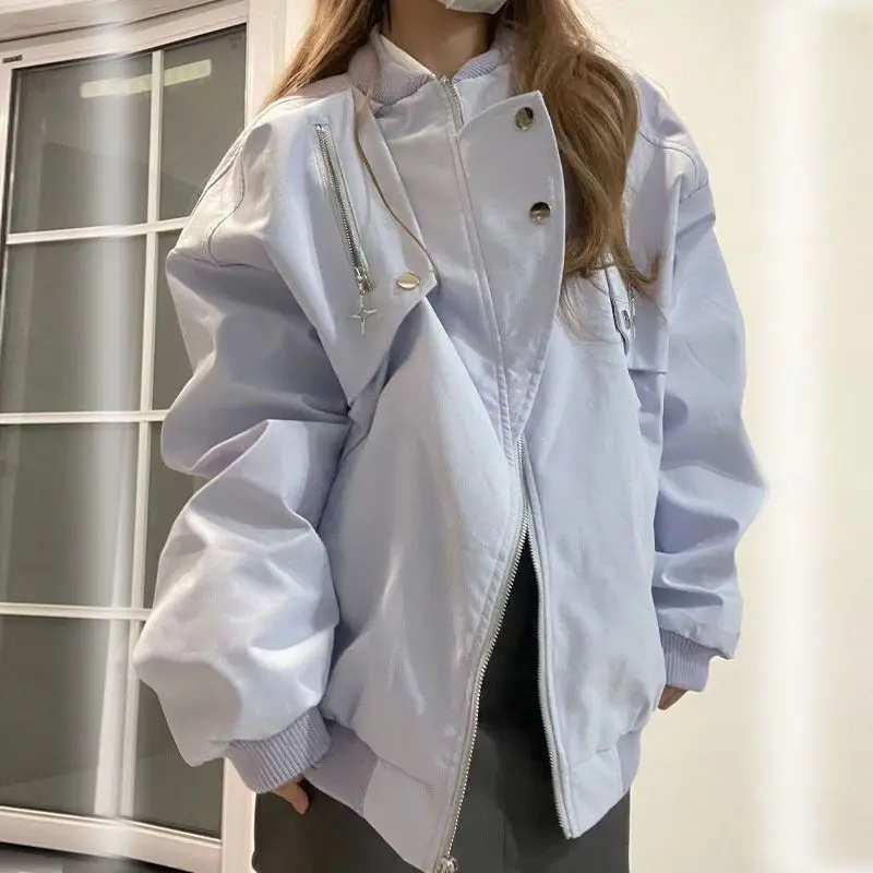 

2023 Autumn New Taro Flight Jacket Korean Version Lazy Relaxed Casual Coat Baseball Clothes Female Ins