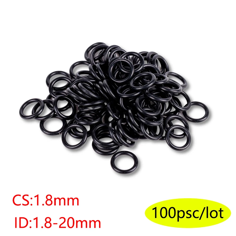 

Rubber Torica Gasket O-ring High Temperature Resistant Seal ID1.8-50mm CS1.8mm Oil-resistant Wear-resistant Skeleton Oil Seal
