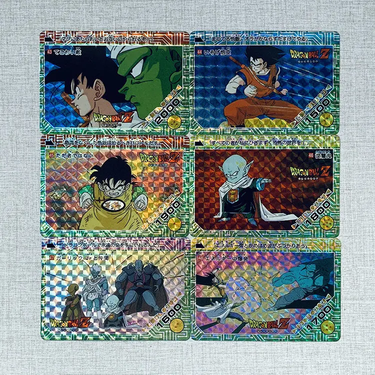 Фото Коллекционная карта Dragon Ball Limited Edition 3000 DIY с светоотражающей сеткой, BP8400, Вегета в западном стиле, Детский Гоку, аниме-карточка-игрушка №5
